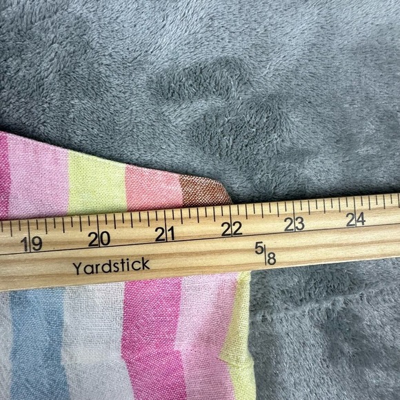 J. Crew Striped Linen Blend Ruffle Strap Button Front Tank Top XXL - Picture 9 of 9